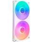 Кулер до корпусу NZXT F240 RGB Core Fan (Single Frame) - White (RF-U24HF-W1) - зменшене зображення 1