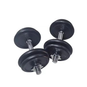 Гантель HSF з гумовим покриттям MD2502 - 2шт по 10 кг (пара) (К00024980) зображення 1