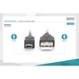 Дата кабель USB 2.0 AM to Mini 5P 3.0m black Digitus (AK-300130-030-S) - зменшене зображення 3