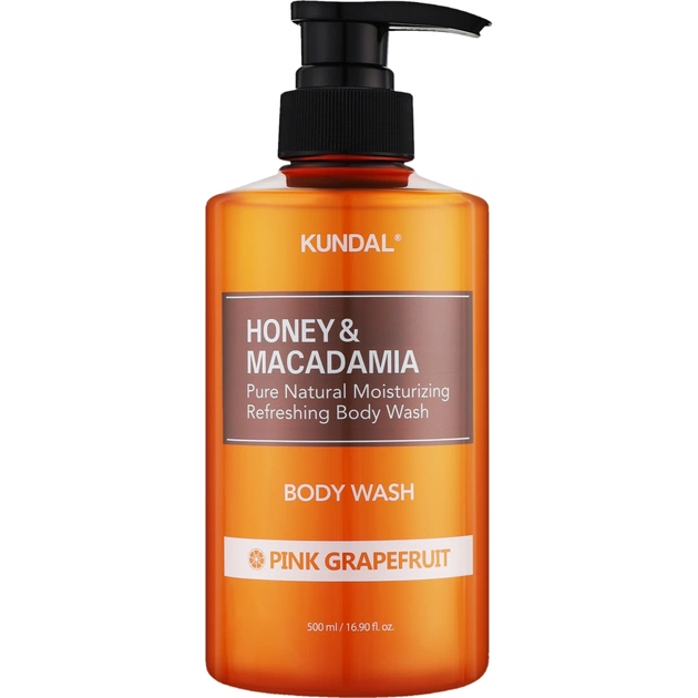 Гель для душа Kundal Honey & Macadamia Body Wash Pink Grapefruit 500 мл (8809568740289) - изображение 1
