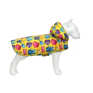 Дощовик для тварин WAUDOG Clothes Накидка з капюшоном Мохнаті монстри XL (359-4050) зображення 1