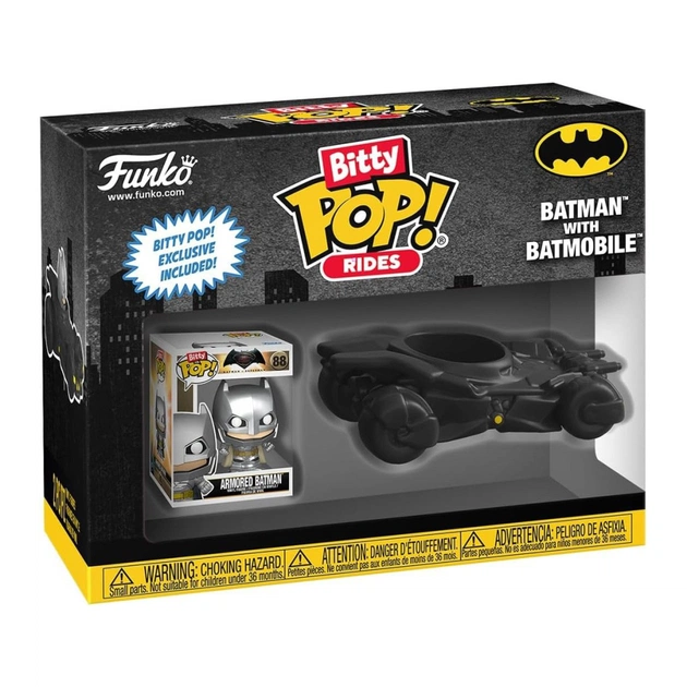 Фигурка Funko Pop набор Bitty Pop! Ride - Бэтмен и бэтмобиль (83621) - изображение 1