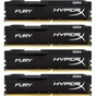 Модуль пам'яті для комп'ютера DDR4 32GB (4x8GB) 2666 MHz Fury Black Kingston Fury (ex.HyperX) (HX426C15FBK4/32) - зменшене зображення 1
