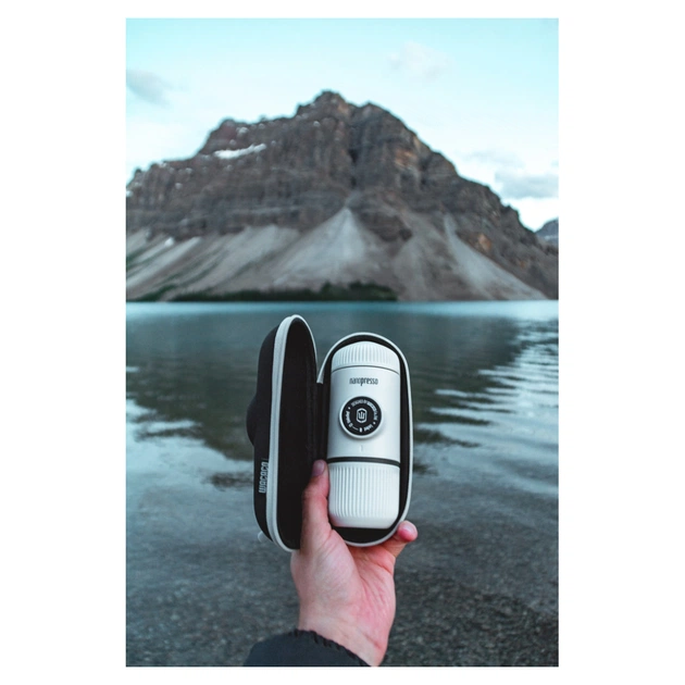 Кавоварка кемпінгова Wacaco Nanopresso з чохлом біла (WNANOWH) - picture 4