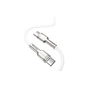 Дата кабель USB-C to USB-C 2.0m Cafule Metal PD 100W white Baseus (CATJK-D02) - зменшене зображення 4