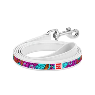Повідець для собак WAUDOG Design "Літо" S-M Ш 18 мм Д 122 см білий (378415) зображення 1