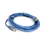 Кабель для принтера USB 2.0 AM/BM 3.0m ferrite blue Ritar (YT-AM/BM-3.0TBL) - уменьшенное изображение 1