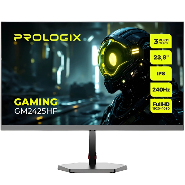 Монитор Prologix Gaming 23.8" GM2425HF IPS Black 240Hz - изображение 1
