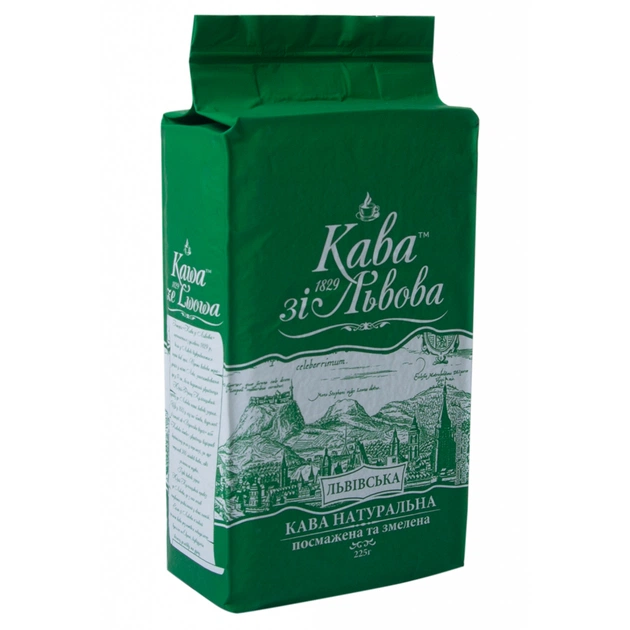 Кава Кава зі Львова мелена 225г, пакет, "Львівська" (prpzl.20934) - изображение 1