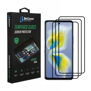 Скло захисне BeCover Tecno Camon 18 Premier Black (707327) зображення 1