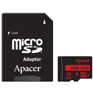 Карта пам'яті Apacer 8GB microSDHC Class10 UHS-I (AP8GMCSH10U5-R) зображення 1