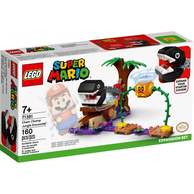Конструктор LEGO Super Mario Зустріч у джунглях з Кусакою на ланцюгу (71381) - зображення 1