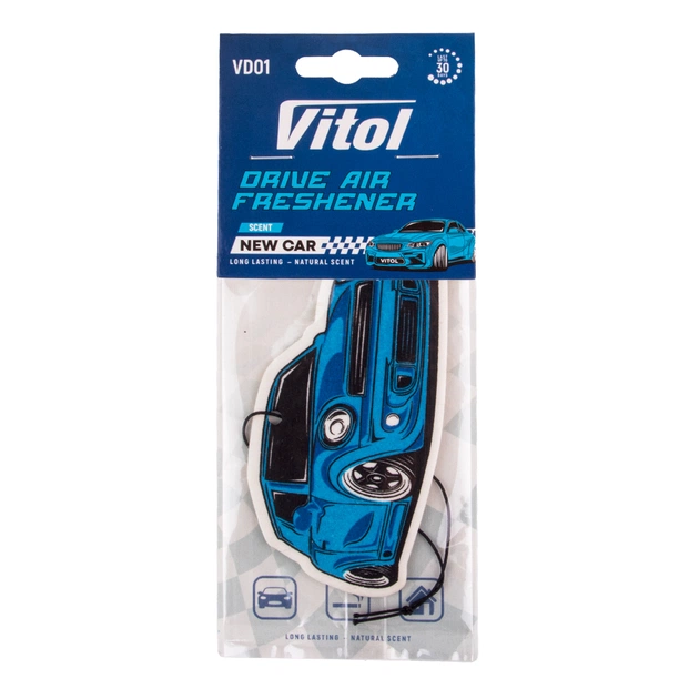 Ароматизатор для автомобиля Vitol Osvizhuvach povitrya Vitol Drive New car (VD01) - изображение 1