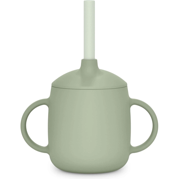 Поильник-непроливайка Suavinex Colour Essence силіконова 3 в 1 (з носиком та трубочкою), 270 мл, +6 м , зелена (402899) - изображение 3