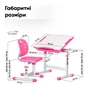 Парта зі стільцем Evo-kids Pink (Evo-06 Ergo PN) - зменшене зображення 4
