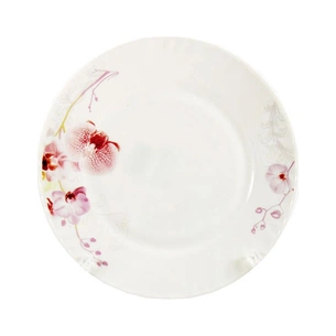 Тарілка Interos 6714-HР-80 8 мілка 20 см Орхідея 76830 (ІТ-6714) зображення 1