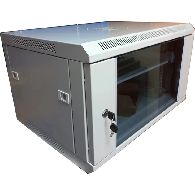 Шафа настінна Hypernet 9U 19" 600x350 (WMNC-35-9U-FLAT-AC) - изображение 1