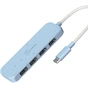 Концентратор J5create USB-C to 4xUSB-A 3.2 10Gbps cyan (JCH341EC-N) - зменшене зображення 1