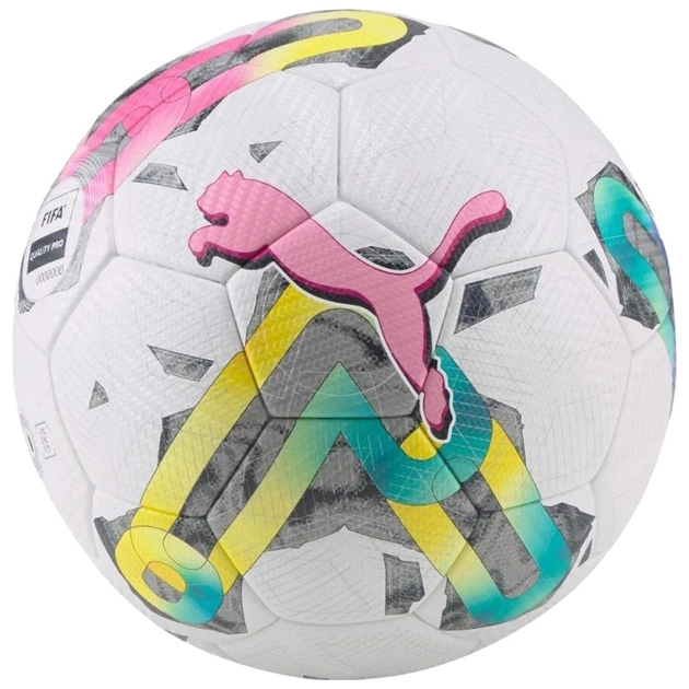 Мяч футбольный Puma Orbita 2 TB (FIFA Quality Pro) Уні 5 Білий / Рожевий / Мультиколор (4065449742979) - изображение 1