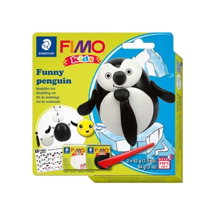 Набір для творчості Fimo Kids Пінгвінчик 2 кольори х 42 г (4007817078709) зображення 1