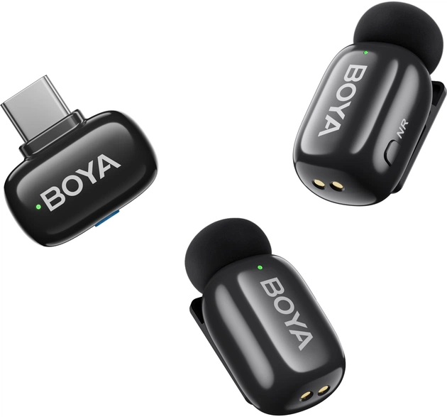 Мікрофон BOYA mini 2-04 Type-C Black - зображення 1