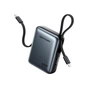 Батарея універсальна Vention 10000mAh 45W PD, QC/3.0, with Built-in USB-C and Lightning Cables, Gray (FKMH0) - зменшене зображення 1