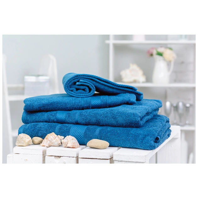 Рушник MirSon набір банний 5015 SoftNess Blueberry 40x70, 50x90, 70x140, 100x150 (2200003183399) - изображение 1