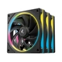 Кулер до корпусу Deepcool Набір вентиляторів Deepcool FL12SE 3IN1 для корпусу 3*120x120x25мм, HB, (FL12 SE 3IN1) - зменшене зображення 1