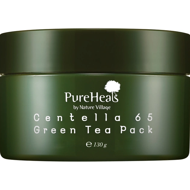 Маска для обличчя PureHeal's Centella 65 Green Tea Pack 130 г (8809485337357) - изображение 1