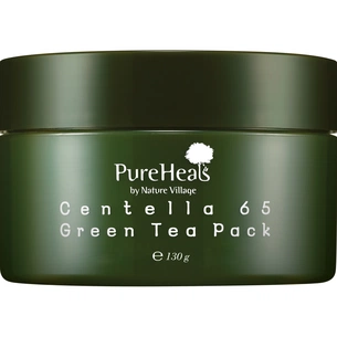 Маска для обличчя PureHeal's Centella 65 Green Tea Pack 130 г (8809485337357) зображення 1