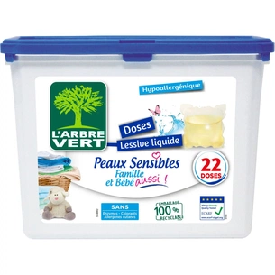 Капсули для прання L'Arbre Vert Чутлива шкіра - 22 використання (3450601031915) зображення 1