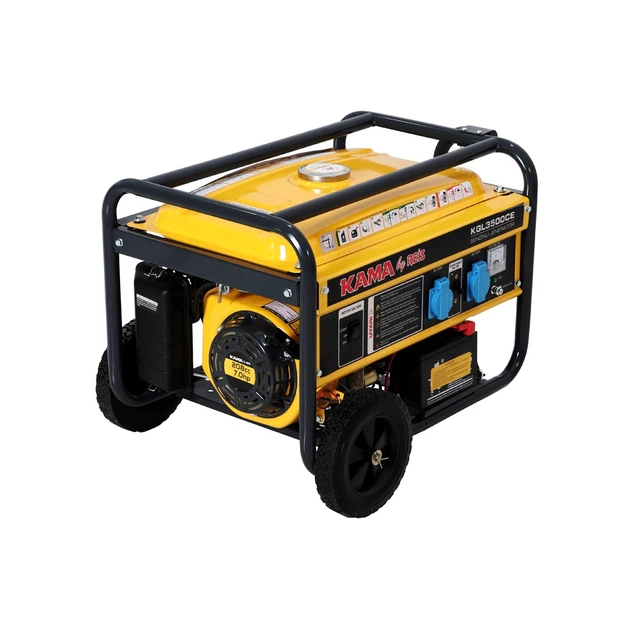 Генератор KAMA KGL3500CE, 230V, 50Hz, 2.8kW, 3.5KVA, 15L (KGL3500CE) - зображення 1