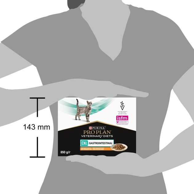 Вологий корм для кішок Purina Pro Plan Veterinary Diets EN Gastrointestinal При хворобах шлунково-кишкового тракту З куркою 10 x 85 г (8445290093561) - picture 5