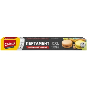 Папір для випічки пергаментний Chisto Professional XXL Широкий Силіконізований 38 см 10 м (4823098412380) зображення 1