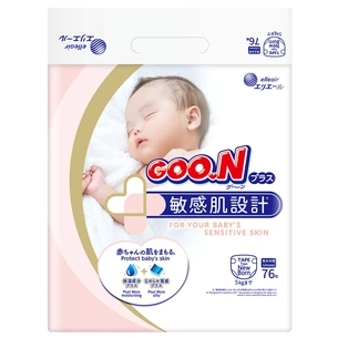 Підгузки GOO.N Plus для новонароджених до 5 кг розмір NB 76 шт (21000626) зображення 1