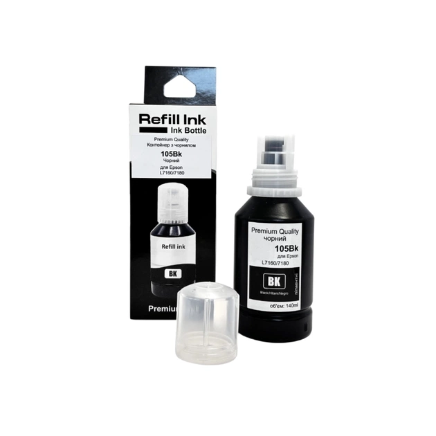 Чернила Premium Quality Epson 105 140мл Black Pigment C13T00Q140, pigment (70264890) - изображение 1