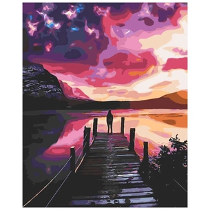 Картина по номерам Strateg Міст до західу сонця 40х50 см (SY6238) зображення 1