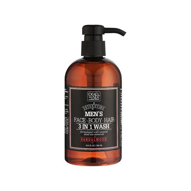 Гель для душу Dead Sea Collection Sandalwood чоловічий 3 в 1 для тіла, волосся й обличчя 500 мл (7290119481446) - зображення 1