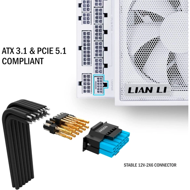 Блок питания Lian Li 1300W EDGE1300 White (G9P.EG1300.WE00.EU) - изображение 11