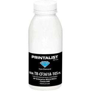 Тонер Printalist HP Enterprise M552/M553, Canon 040, 105г Cyan (TR-CF361A-105-PL) зображення 1