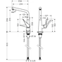 Змішувач Hansgrohe Metris , KM320, хром (14822000) - уменьшенное изображение 2
