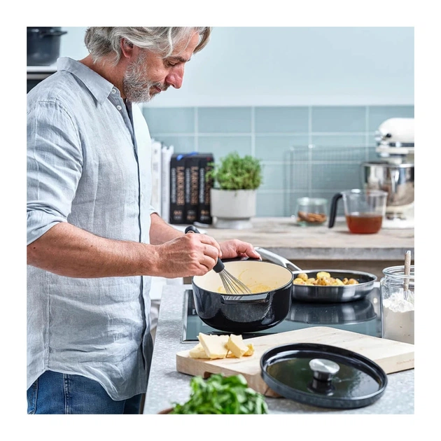 Каструля KitchenAid чавунна з кришкою 3,3 л Чорна (CC006058-001) - picture 5