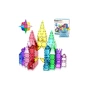 Конструктор Picasso магнітний Tiles The Building Blocks With Car 61 деталь (817338028244) - зменшене зображення 3