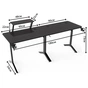 Комп'ютерний стіл GT Racer GT Racer T-1247 (146x146x60x73) Black (T-1247 (146x146x60x73) Black) - зменшене зображення 3