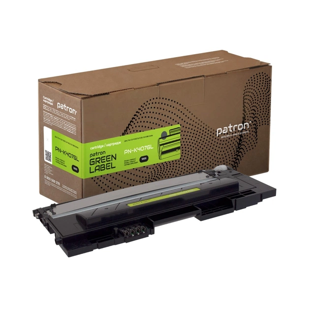 Тонер-картридж Patron Samsung CLT-407S black Green Label (PN-K407GL) - зображення 1