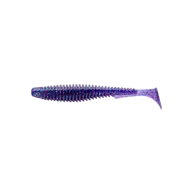 Силикон рыболовный FishUP U-Shad 2.5" 060 - Dark Violet/Павлина&Silver (9шт/уп) (1862.01.15) - изображение 1