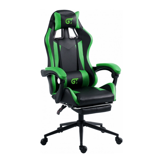 Крісло ігрове GT Racer X-2323 Black/Green - зображення 1