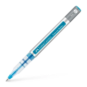Ролер Faber-Castell Free Ink rollerball, колір чорнила лазурний, 0,7 мм, одноразова (29135) зображення 1