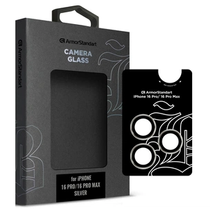 Скло захисне Armorstandart for Camera Supreme BI iPhone 16 Pro/16 Pro Max Silver (ARM79421) зображення 1
