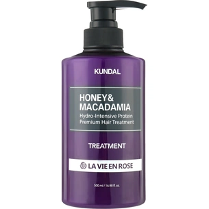 Маска для волосся Kundal Honey & Macadamia Protein Hair Treatment La Vie En Rose 500 мл (8809693251728) зображення 1